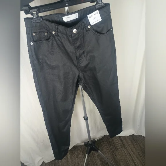 Topshop Mom Jeans In Black Size 8 W32 L32 NWT - Picture 6 of 12